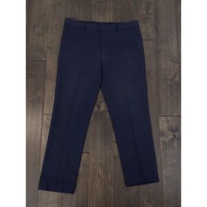 Murano Alex Fit Men Blue Flat Front Dress Pant Size 34X29 Modern Comfort Stretch
